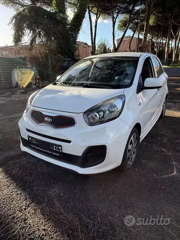 Begagnad Kia Picanto 67 HK (49 kW) 2015 Vit Halvkombi