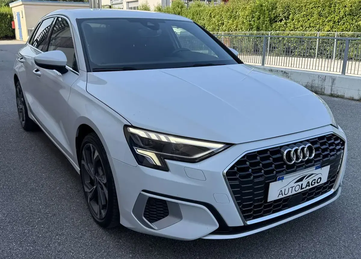 Usata Audi A3 Advanced 116 CV (85 kW) 2022 Bianco Berlina