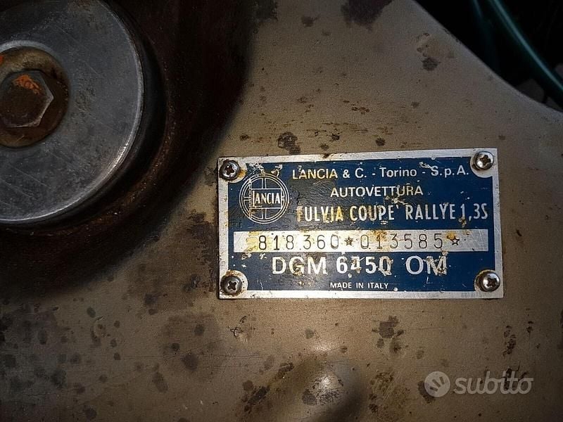 Begagnad Lancia Fulvia S 88 HK (64 kW) 1970 Brun Sportkupé