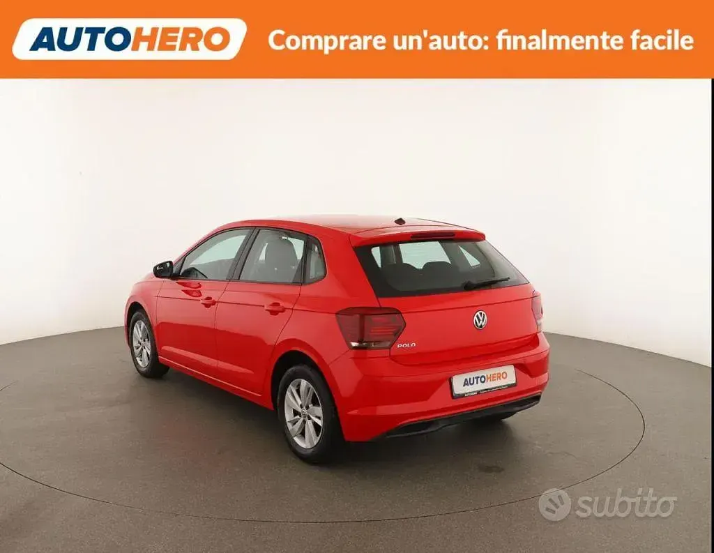 Usata VW Polo 80 CV (58 kW) 2020 Rosso Utilitaria