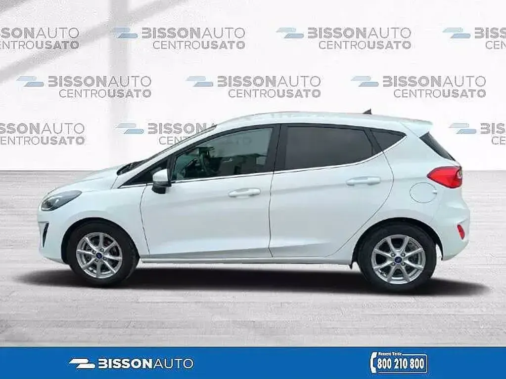 Usata Ford Fiesta Titanium S 125 CV (91 kW) 2021 Bianco pastello Utilitaria