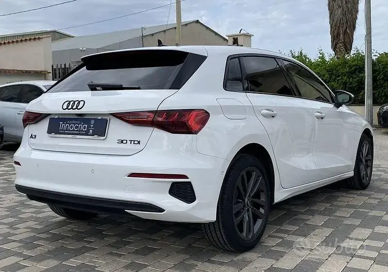 Usata Audi A3 Advanced Plus 150 CV (110 kW) 2022 Bianco Berlina