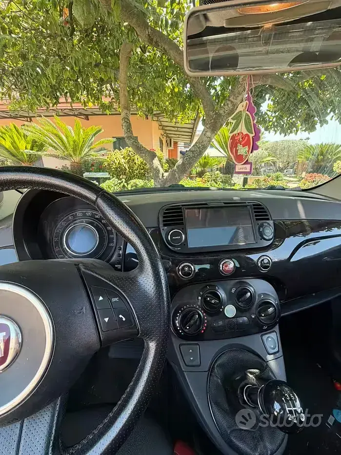Usata Fiat 500 75 CV (55 kW) 2009 Rosso Cabrio