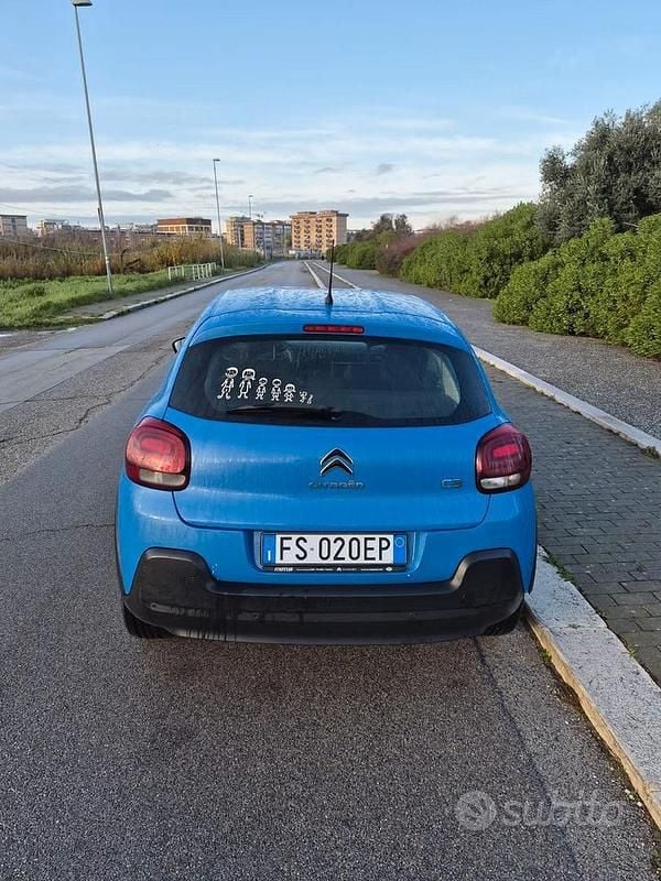 Usata Citroën C3 82 CV (60 kW) 2018 Blu Utilitaria