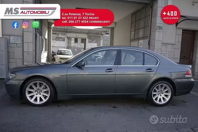 Usata BMW 745 Comfort Edition 333 CV (244 kW) 2001 Grigio Berlina