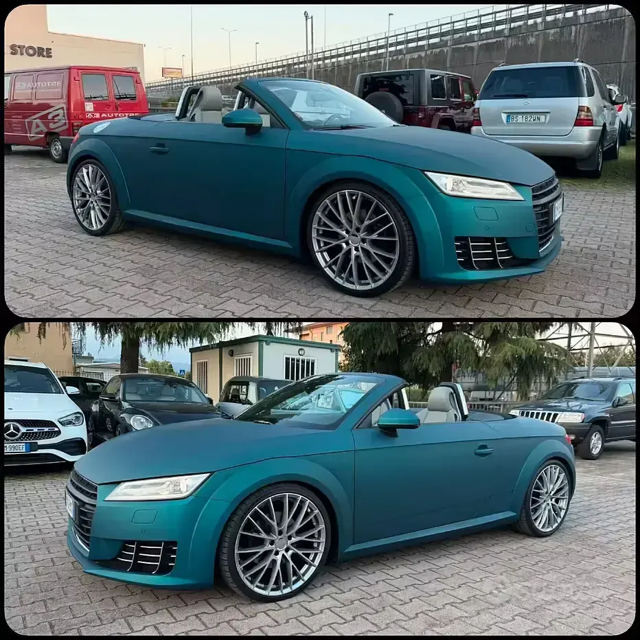 Usata Audi TT Roadster 180 CV (132 kW) 2015 Verde Cabrio