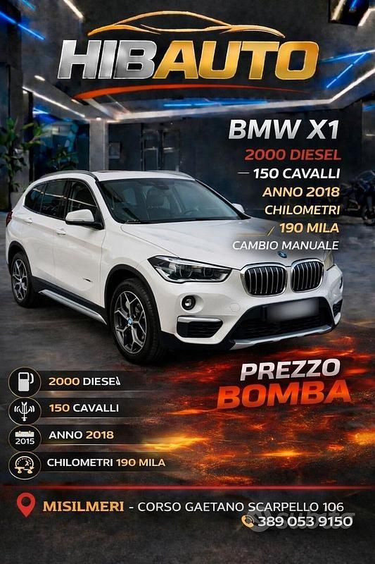 Usata BMW X1 Comfort Edition 150 CV (110 kW) 2018 Bianco SUV