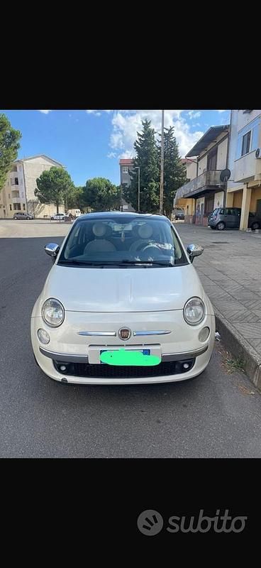 Usata Fiat 500 75 CV (55 kW) 2009 Bianco Cabrio