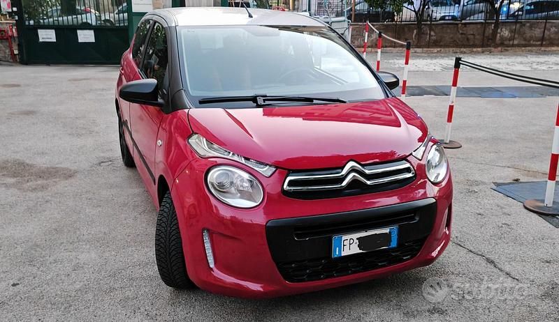 Usata Citroën C1 Shine 82 CV (60 kW) 2018 Rosso Utilitaria