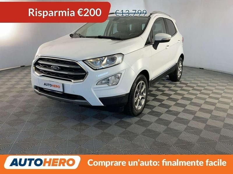 Bianco Usata 2018 Ford Ecosport Titanium SUV | 13.599 € (Cara) - Immagine 1/4
