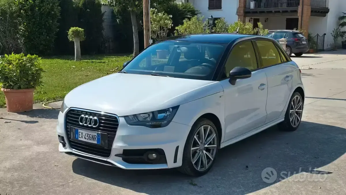Usata Audi A1 90 CV (66 kW) 2014 Bianco Utilitaria