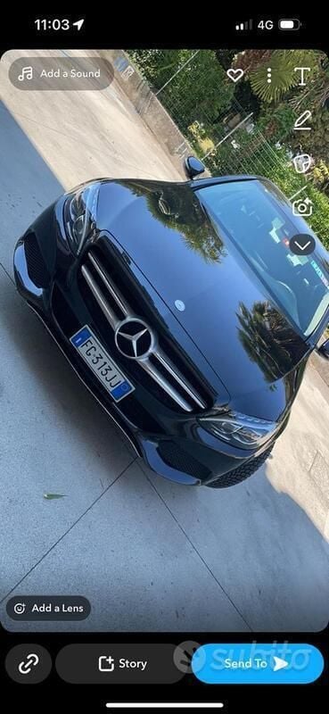 Usata Mercedes C200 136 CV (100 kW) 2016 Nero Berlina