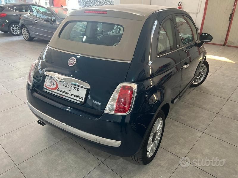 Usata Fiat 500C 95 CV (69 kW) 2014 Verde Cabrio