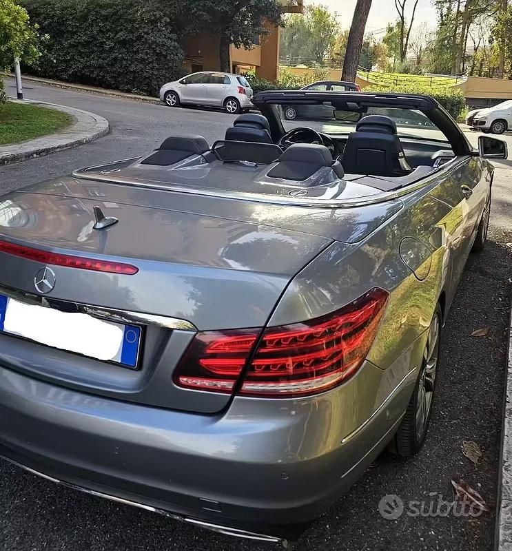 Usata Mercedes E200 Executive 2013 Grigio Cabrio