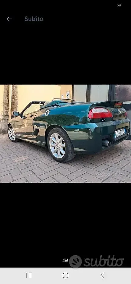 Usata MG 1600 116 CV (85 kW) 2003 Verde Cabrio