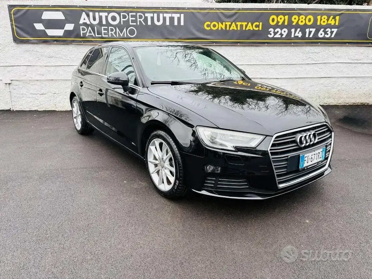 Usata Audi A3 Business 110 CV (80 kW) 2016 Nero Berlina