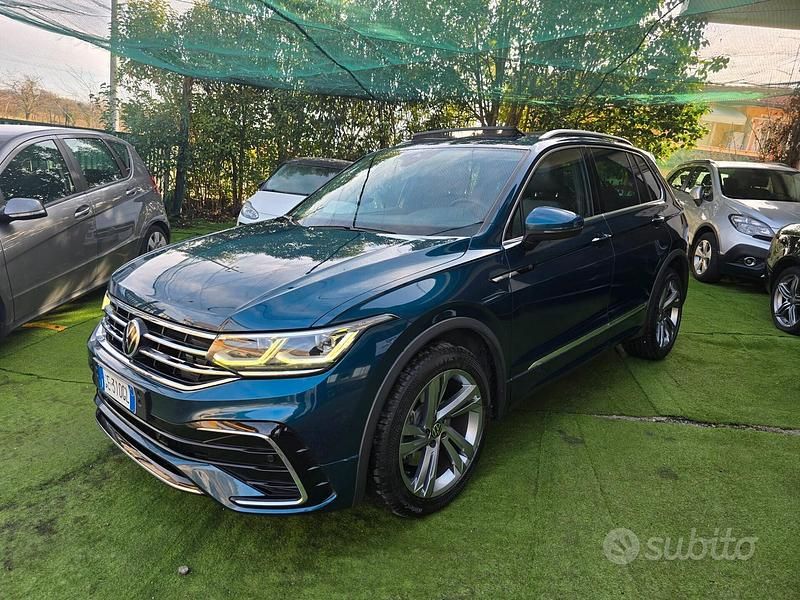 Usata VW Tiguan R-line 200 CV (147 kW) 2021 Blu SUV