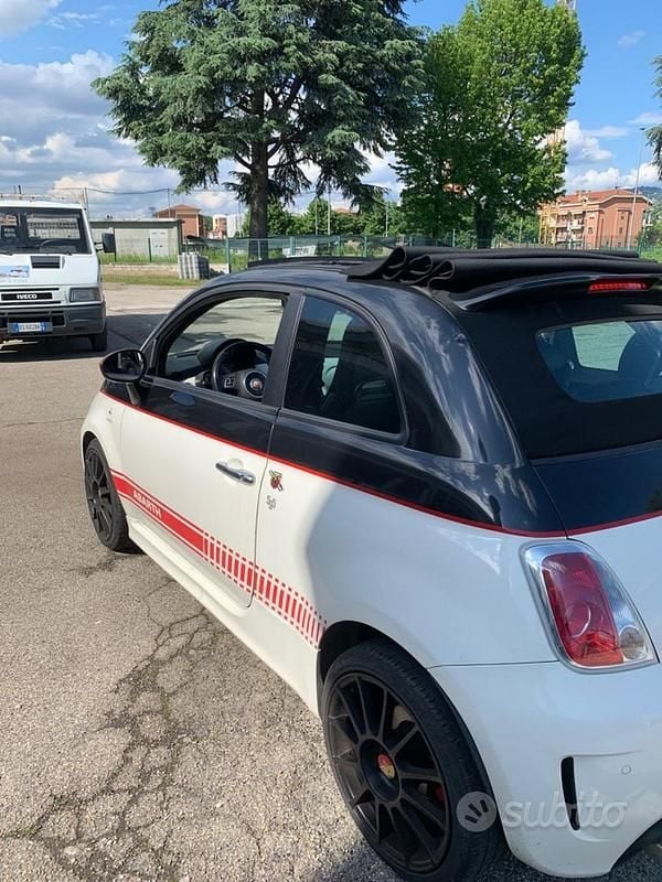 Usata Abarth 500C 2012 Bianco Cabrio