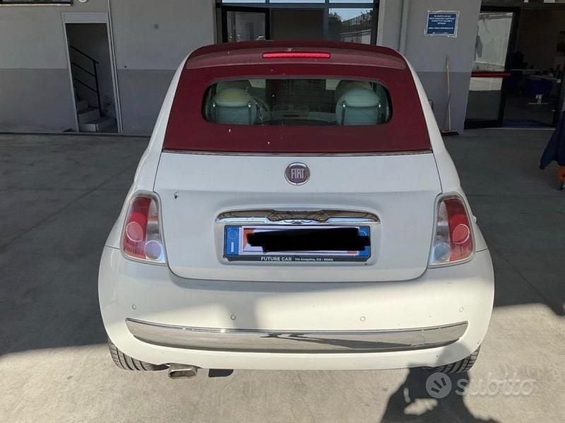Usata Fiat 500 Lounge 69 CV (50 kW) 2012 Bianco Cabrio