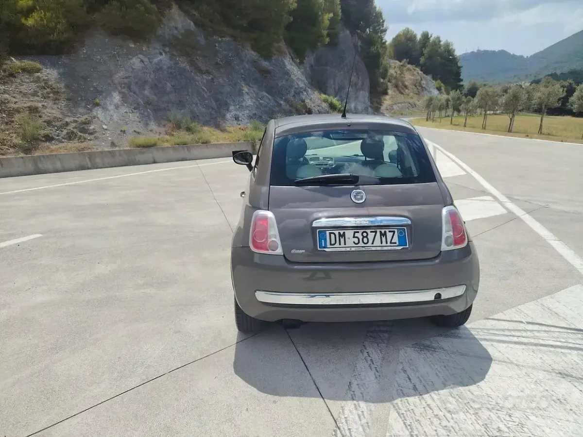 Usata Fiat 500 Pop 75 CV (55 kW) 2008 Marrone Utilitaria