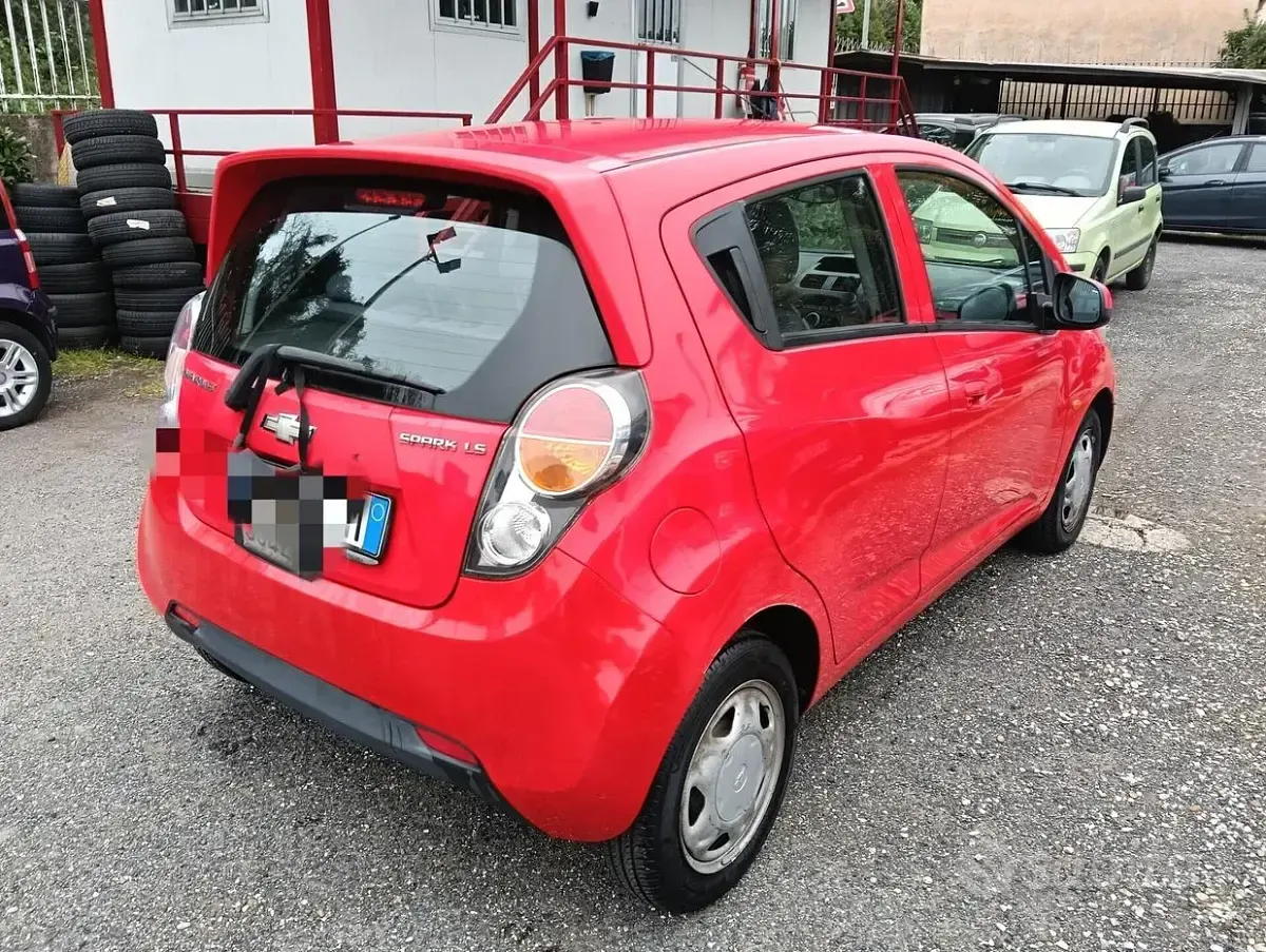 Usata Chevrolet Spark 68 CV (50 kW) 2011 Rosso Utilitaria