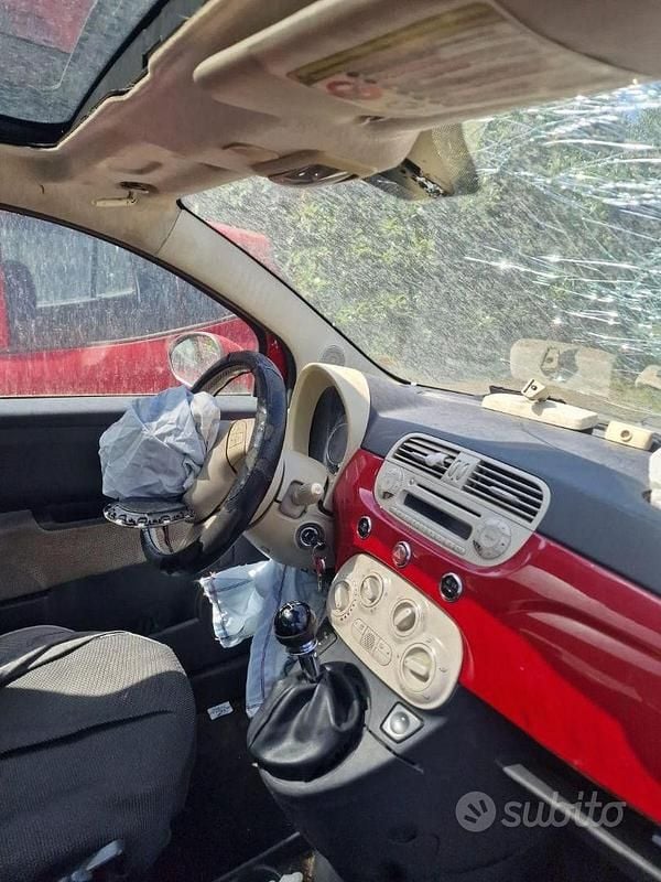 Usata Fiat 500 75 CV (55 kW) 2010 Rosso Berlina