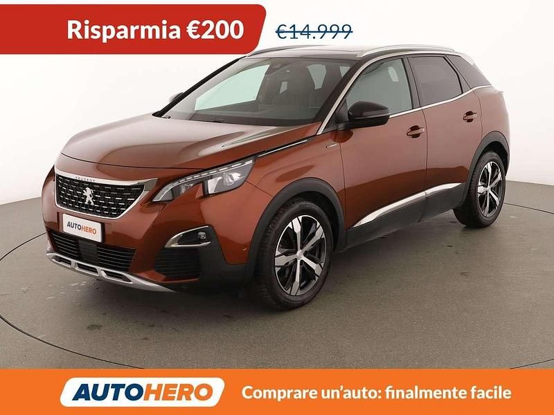 Usata Peugeot 3008 GT-line 131 CV (96 kW) 2018 Arancio SUV