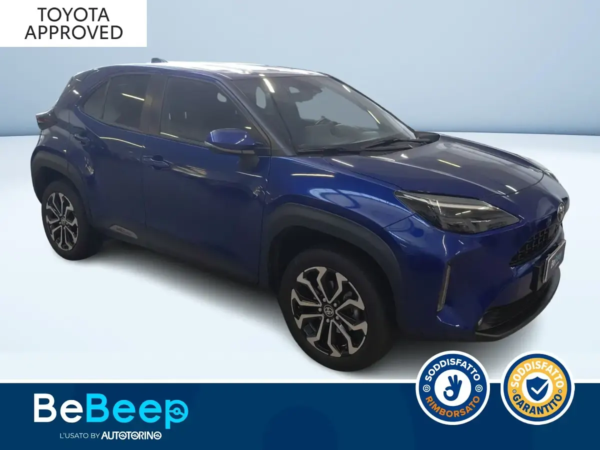 Usata Toyota Yaris Trend 92 CV (67 kW) 2022 Blu metallizzato Utilitaria