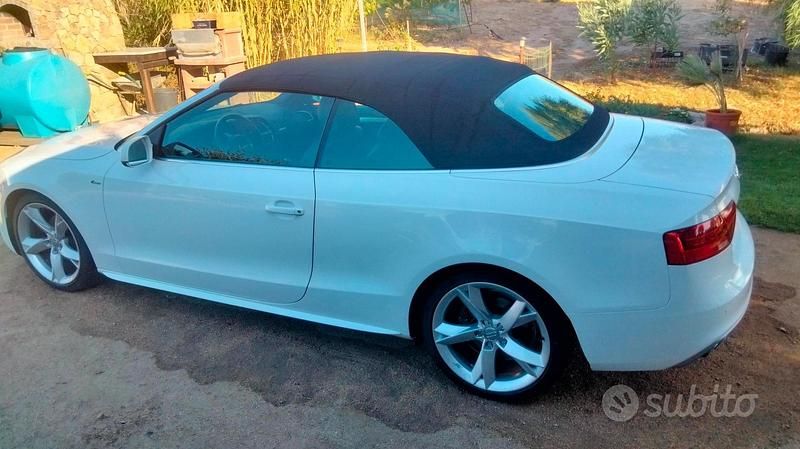 Bianco Usata 2016 Audi A5 Cabriolet S-Line Cabrio | 20.000 € (Buon prezzo) - Immagine 1/4