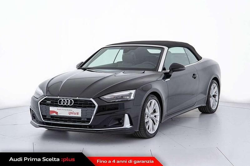 Nero brillante Usata 2020 Audi A5 Cabriolet Advanced Cabrio | 33.900 € (Buon prezzo) - Immagine 1/4