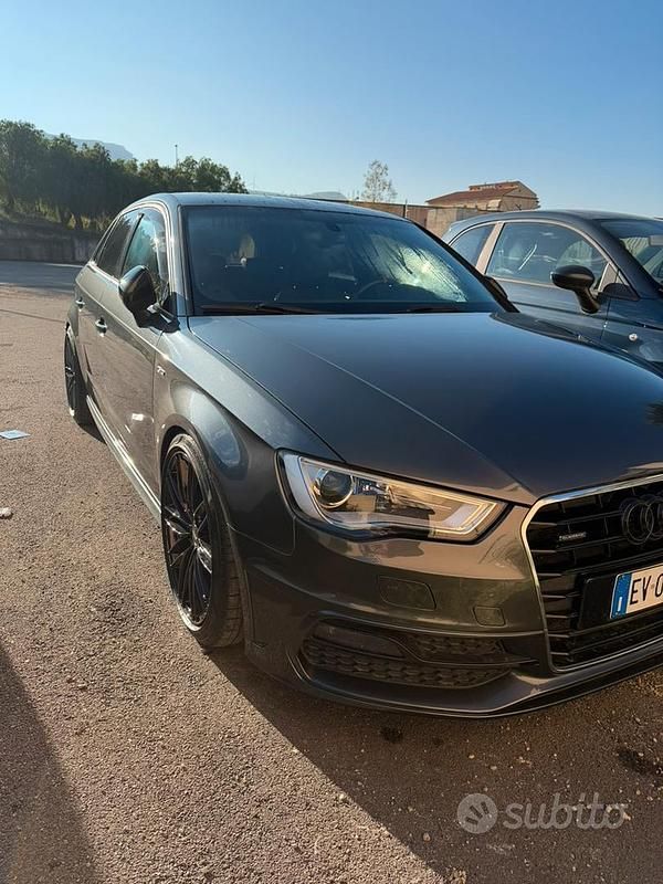 Usata Audi A3 S-Line 184 CV (135 kW) 2014 Grigio Berlina