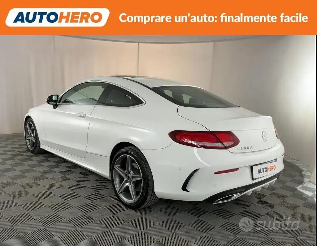 Usata Mercedes C250 Premium 204 CV (150 kW) 2017 Bianco Coupé