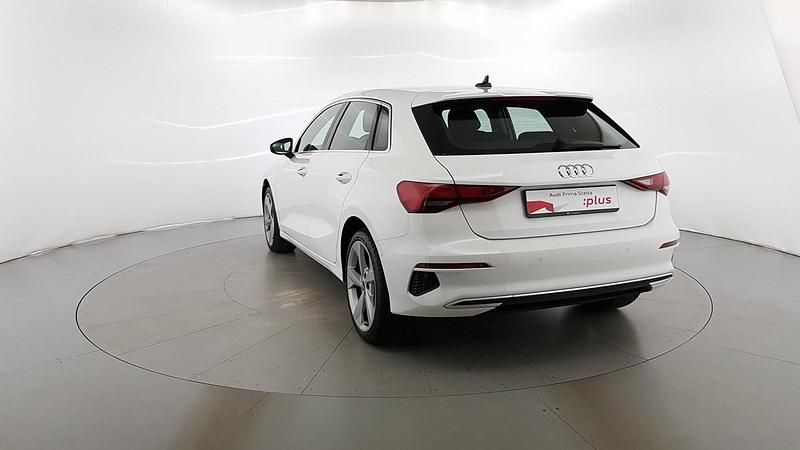 Usata Audi A3 Advanced 200 CV (147 kW) 2021 Bianco Berlina