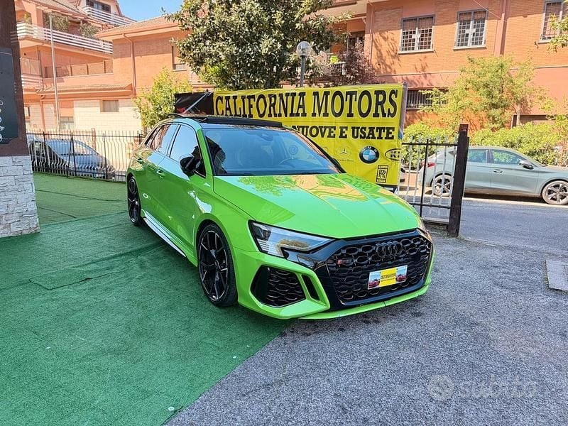 Usata Audi RS3 400 CV (294 kW) 2021 Verde Berlina