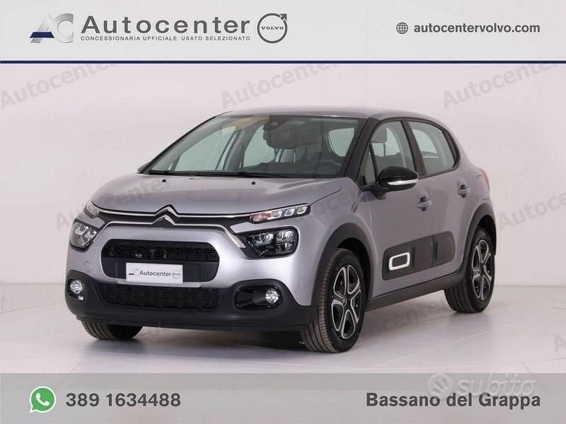 Grigio Usata 2024 Citroën C3 PureTech Due volumi | 13.900 € (Buon prezzo) - Immagine 1/4