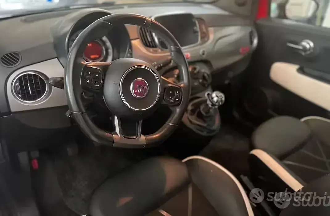Usata Fiat 500S 95 CV (69 kW) 2017 Rosso Berlina