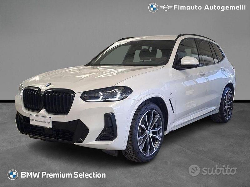 Usata BMW X3 M Sport 190 CV (139 kW) 2023 Bianco / metallizzato SUV