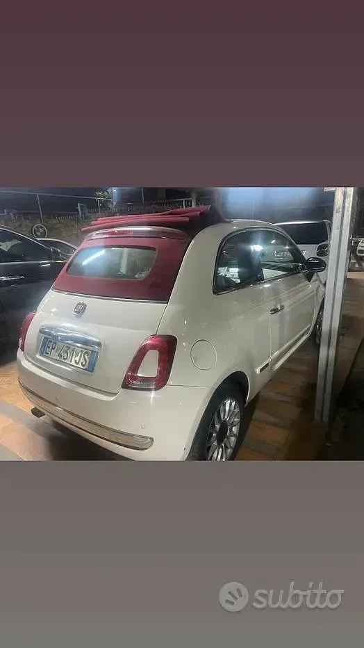 Usata Fiat 500 69 CV (50 kW) 2013 Bianco Cabrio