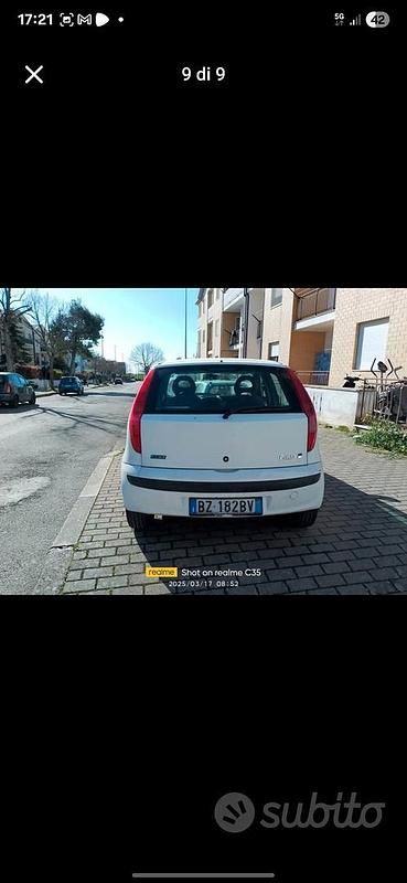Usata Fiat Punto 2001 Bianco Utilitaria