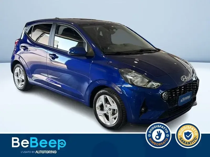 Usata Hyundai i10 67 CV (49 kW) 2021 Blu metallizzato Utilitaria