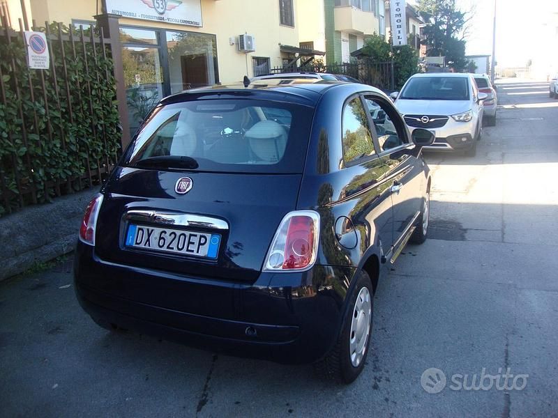 Usata Fiat 500 75 CV (55 kW) 2009 Blu Cabrio