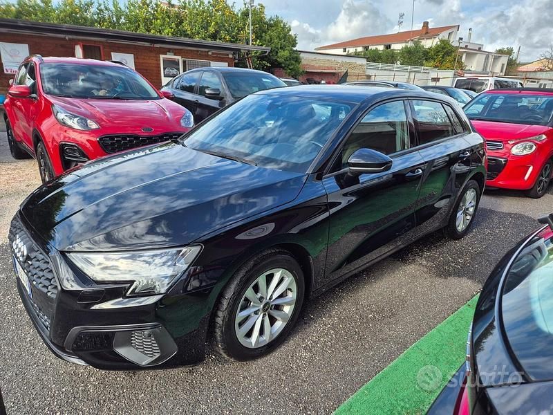 Usata Audi A3 Advanced 110 CV (80 kW) 2022 Nero Berlina