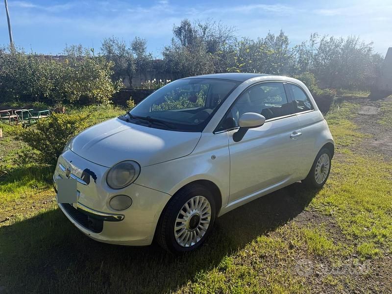 Usata Fiat 500 75 CV (55 kW) 2008 Bianco Utilitaria