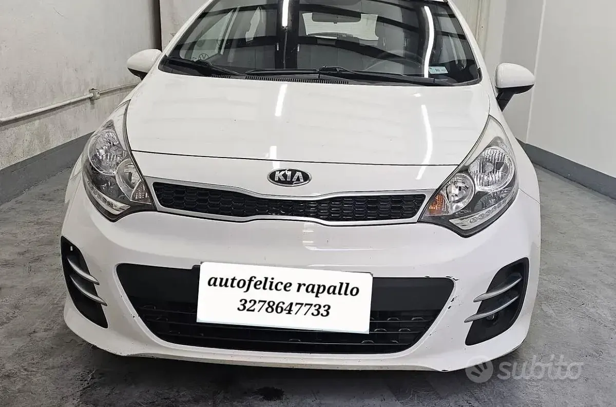 Usata Kia Rio Active 85 CV (62 kW) 2016 Bianco Utilitaria