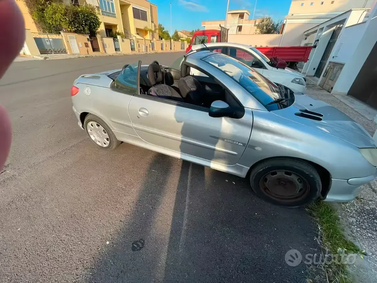 Usata Peugeot 206 CC 109 CV (80 kW) 2004 Grigio Cabrio
