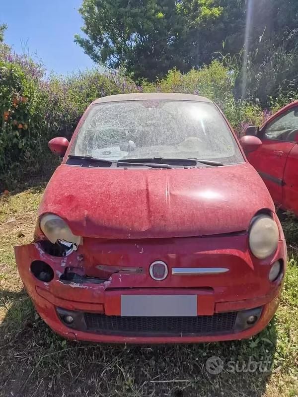 Usata Fiat 500 75 CV (55 kW) 2010 Rosso Berlina