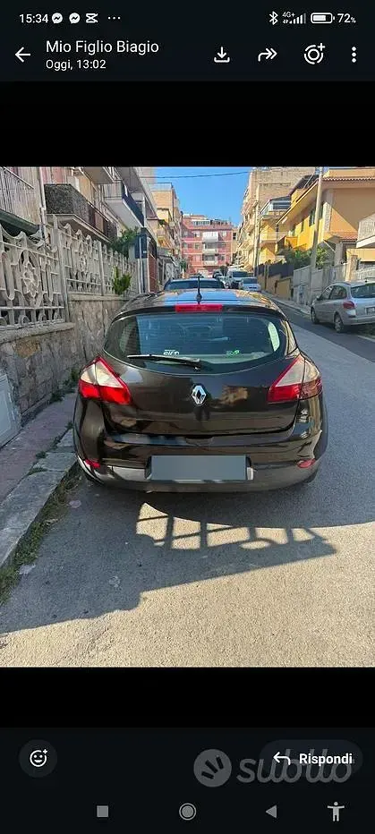Usata Renault Mégane III 110 CV (80 kW) 2009 Grigio Berlina