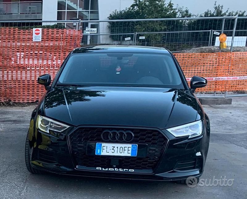 Usata Audi A3 2018 Nero Berlina
