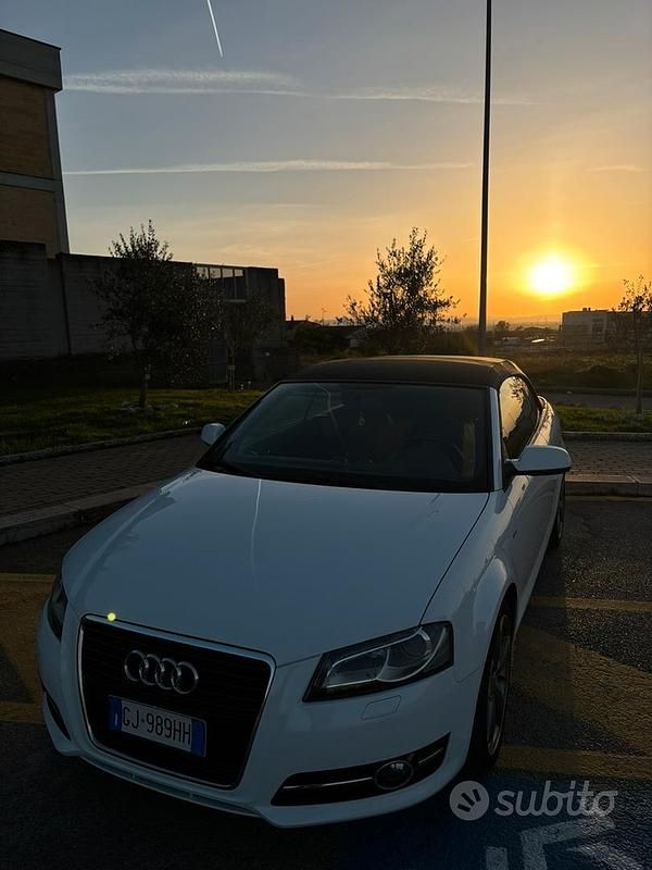 Usata Audi A3 Cabriolet S-Line 140 CV (102 kW) 2012 Bianco Cabrio