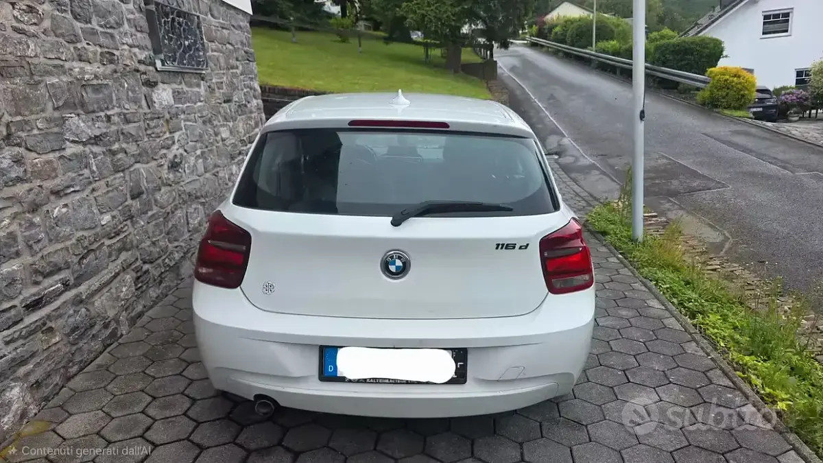 Usata BMW 116 Efficient Dynamics 116 CV (85 kW) 2013 Bianco Utilitaria